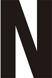 N is listed in the world's largest and most authoritative dictionary database of abbreviations and acronyms. Helvetica Bold Condensed Vinyl Letter N Black Amazon De Baumarkt