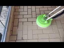 Designed to be used with swiffer wetjet floor cleaning solution, mopping your tile floors is as easy as pushing a button to dispense a small stream of liquid and running the lightweight mop across the surface. Oreck Commercial Orbiter Floor Machine Porcelain Ceramic Tile Grout Cleaning Youtube Grout Cleaner Clean Tile Grout Tile Floor Cleaner