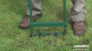 Feng lawn aerator shoes with 26 spikes, sturdy universal size #3. How To Aerate Spike Hollow Tine A Lawn Youtube