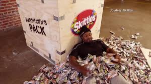 He gives a whole new meaning to the term sugar rush. share all sharing options for: Raiders Rb Marshawn Lynch Now Has His Own Skittles Pack Las Vegas Review Journal