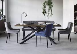 Sapporo Table 3 Velvet Chairs And Bench Dining Set Dining Set With Bench Dining Table With Bench Dining Room Style