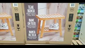 Costco Teak Shower Bench 79 Youtube
