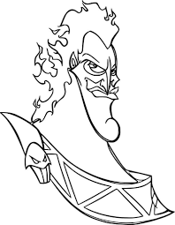 Hades Face Coloring Pages In 2020 Disney Coloring Pages Cartoon Coloring Pages Coloring Pages