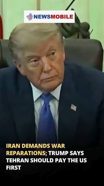 Trump hits back at Iran’s reparations demand, insisting Tehran pay  Washington first, #Trump #Iran #USIran #WarReparations #Geopolitics  #WorldNews #USPolitics | NewsMobile | Facebook