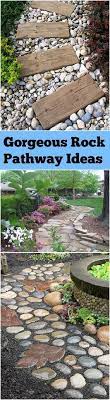 Gorgeous Rock Pathway Ideas For Your Landscape Landscaping With Rocks Outdoor Landscaping Outdoor Gardens