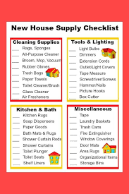 Printable New House Checklist In 2020 New Home Checklist New Homes Checklist