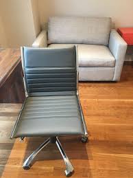 Fowler Armless Swivel Desk Chair White Leather Dining Chairs Comfortable Living Room Chairs Chair