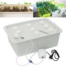 9 Plant Sites Spots Hydroponic System Growing Kit Indoor Garden Herb Seed Starting Kit Walmart Com