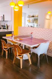 A Creative Colorful Canadian Townhouse Unique Dining Tables Ping Pong Table Dining Room Decor