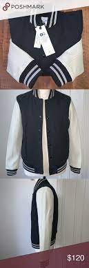 Gap X Gq Leather Sleeve Varsity Jacket Varsity Jacket Leather Sleeve Jackets