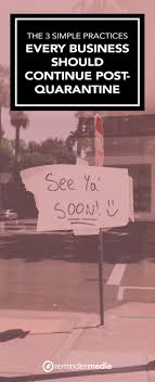 What Happens When Quarantine Ends And Business Is Allowed To Resume As Normal Should We Go Back To Business As Usual No We Should Take What