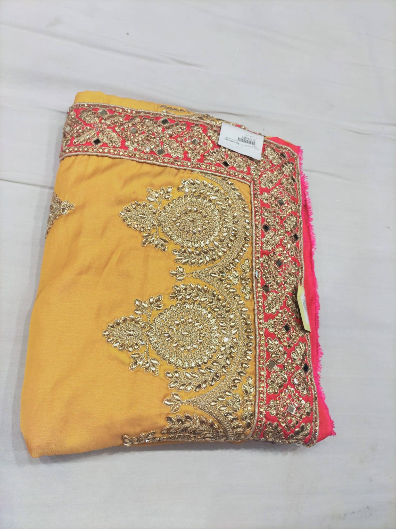 Yellow Border Saree Festive Wear product image