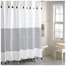Peri Home Panama Stripe Shower Curtain 30 Liked On Polyvore Featuring Home Bed Bath Striped Shower Curtains Modern Shower Curtains White Shower Curtain