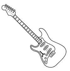 Remarkable electric guitar coloring pages with guitar coloring. Coloring Pages For Kids Guitar Grasshopper Coloring