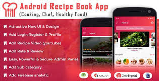 Android Recipe Book App Cooking Chef Healthy Food Admob With Gdpr Nulled Recipe Book App Recipe Book Recipes