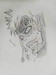 Gaara Drawing From Naruto Naruto Drawings Naruto Sketch Naruto Drawings Drawings