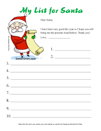 1000 santa christmas list template free vectors on ai, svg, eps or cdr. Print Your Christmas Wish List For Santa