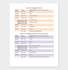 Daily Schedule Template 22 Planners For Excel Word