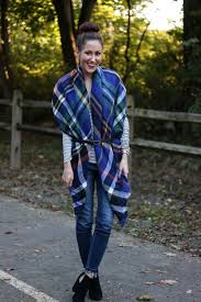 10 Ways to Wear a Plaid Blanket Scarf | Style | Coming Up Roses