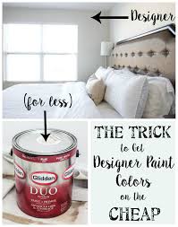 The Trick To Get Designer Paint Colors On The Cheap Designer Paint Colors Paint Colors Home Depot Color Match