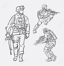 Soldat Armee Aktion Hand Zeichnung Guter Gebrauch Fur Symbol Firmenzeichen Netzikone Maskottchen Zeichen Oder Irgendein Entwurf Das Sie Wunschen Lizenzfrei Nutzbare Vektorgrafiken Clip Arts Illustrationen Image 75806696