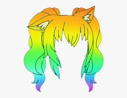 Gacha Life Hair Only Google Search Rainbow Hair Hair Life