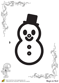 On commence avec le chapeau. Coloriage Magie De Noel Bonhomme Facile