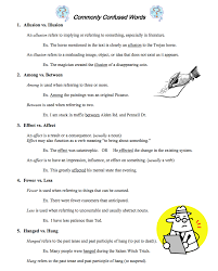Affect vs effect worksheet | homeschooldressage.com. Commonly Confused Words Worksheet For 4th 8th Grade Lesson Planet