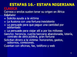 Resultado de imagen para Fraude nigeriano de cargo anticipado