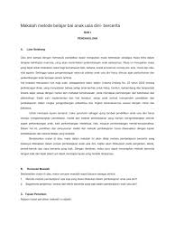 Contoh karya ilmiah paud pdf. 43 Contoh Makalah Karya Ilmiah Tentang Pendidikan Anak Usia Dini Images Hutomo