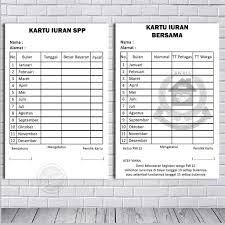 Created for just one purpose contoh surat edaran pemberitahuan warga. Kartu Iuran Pembayran Spp Kartu Tabungan Kartu Iuran Warga Shopee Indonesia
