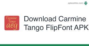 5.91 mb, was updated 2020/05/04 requirements:android: Carmine Tango Flipfont Apk 1 1 Android App Download