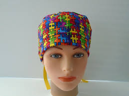 Autism Awareness Puzzle Pieces Ponytail