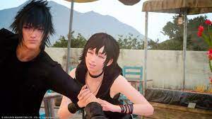 Final Fantasy Xv Iris Drags Noctis Into A Picture Final Fantasy Xv Fantasy Series Iris Amicitia