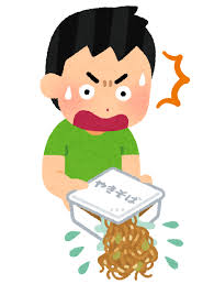 カップ焼きそばを作る人のイラスト（失敗） | かわいいフリー素材集 ...