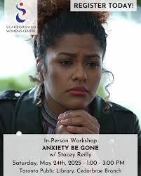 IN-PERSON WORKSHOP: ANXIETY BE GONE This workshop will give you the tools  to help take control of your anxiety. We will cover what anxiety is,  triggers, self care, and ways to manage/
