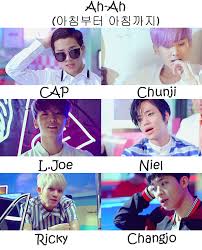 Shawol shinee official fan color: Teen Top Ah Ah Who S Who Kpopinfo114