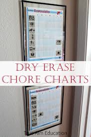 diy dry erase chore charts for young children true aim