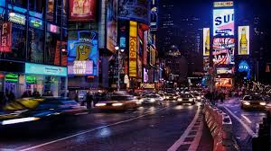 New York Time Square New York Liveliness Movement Street Night 1080p Wallpaper Hdwallpaper Desktop Times Square New York Night City York Wallpaper