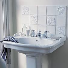 pedestal sink bathroom, tile bathroom