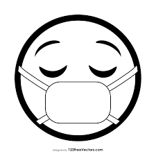 Face With Medical Mask Emoji Outline Emoji Coloring Pages Cute Easy Drawings Mini Drawings