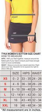 Tyka Size Chart