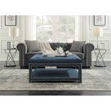 Ottomans, benches, and coffee tables with hidden storage get a bad reputation for being eyesores. Micah Ottoman Coffee Table Blue Chic Home Design Target