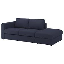 Vimle Sofa Mit Offenem Ende Orrsta Schwarz Blau Ikea Koltuklar Oteller