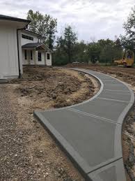 How To Build Concrete Decorative Finishing Idea Engineering Discoveries In 2020 Front Walkway Landscaping Sidewalk Landscaping Front Sidewalk Ideas