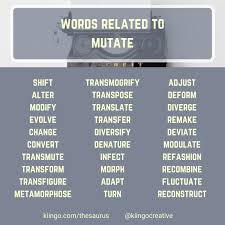 Words Related To Mutate Writing Words Book Writing Tips Writing Tips