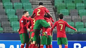 Vitinha (portugal u21) wins a free kick on the right wing. European Under 21 Championship France Revive Hopes England On Brink Of Elimination