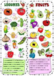 Exercices Sur Les Fruits Et Les Legumes Http Www Francaisfacile Com Exercices Exercice Francais 2 Exer Unas Francesas Ensenanza De Frances Frances Para Ninos