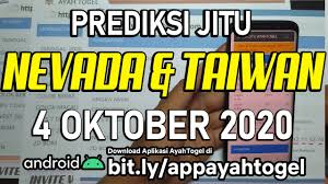 Prediksi Jitu Nevada Taiwan Pools Hari Ini 4 Oktober 2020 Rumus Ayahtogel Youtube
