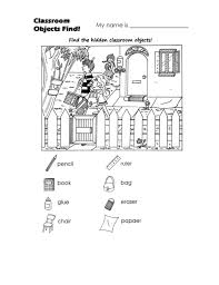 Classroom Objects Worksheets Classroom Spanish Classroom Objects Worksheets